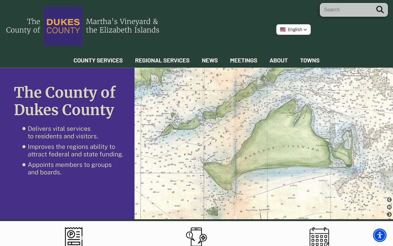 Dukes County government website for Martha's Vineyard marriage license information