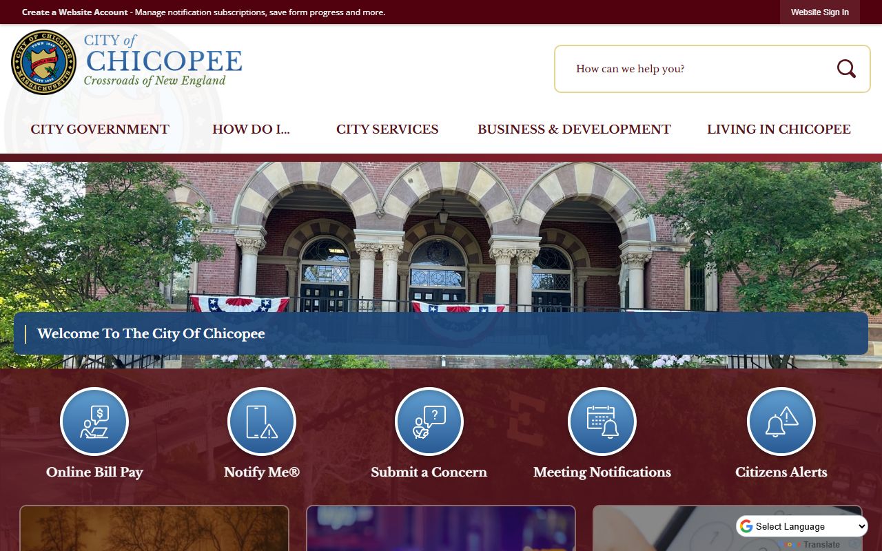 Chicopee city clerk for Hampden County marriage license services near Springfield