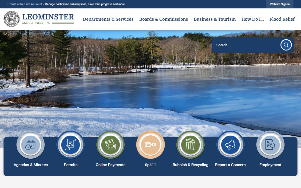 Leominster city website for marriage license applications in Worcester County